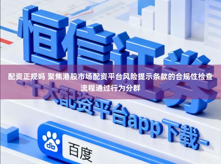 配资正规吗 聚焦港股市场配资平台风险提示条款的合规性检查流程通过行为分群