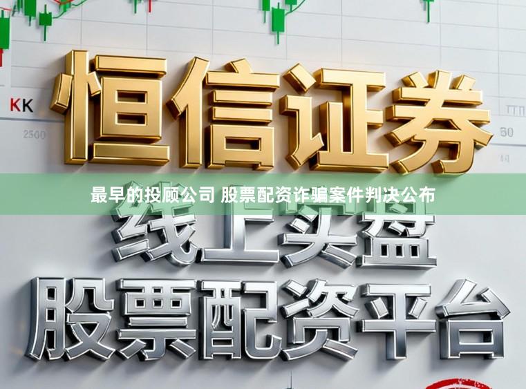 最早的投顾公司 股票配资诈骗案件判决公布